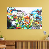 Graffiti Fun Canvas Afdruk (Insitu (Woonkamer))