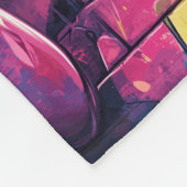 Graffiti Game Controller Urban Pattern Gamer Room Fleece Deken (Hoek)