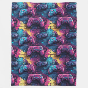 Graffiti GameController Stedelijk Patroon Gamer Ka Fleece Deken