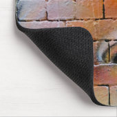 Graffiti Girl Paarse Blue  ogen Muismat (Hoek)