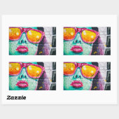 Graffiti girl sticker (Feuille)