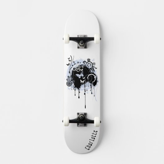 Graffiti grunge Skateboard avec nom pour ados (Recto)