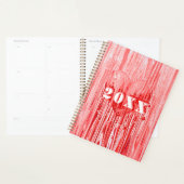 Graffiti hartverf Pour Pink & Red Personaliseer Planner (Display)