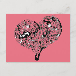 Graffiti Heart Full Briefkaart