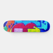 Graffiti Heart Skateboard (Horizontaal)