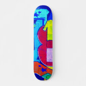 Graffiti Heart Skateboard (Voorkant)