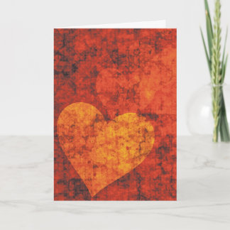 Graffiti Hearts Folded Greeting Card Kaart