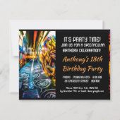 Graffiti Highway Invitation d'anniversaire (Devant)