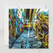 Graffiti Highway Invitation d'anniversaire (Dos)