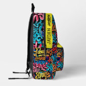 Graffiti hiphop patroon bedrukte rugzak (Links)