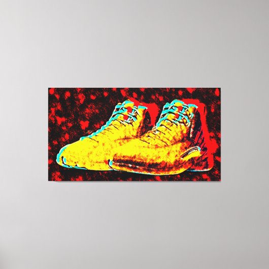 Graffiti Hoge Sneakers Nieuwe Kunst Olie Canvas Afdruk (Voorkant)