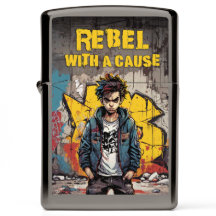 Graffiti-illustratie van Street Boy: rebel met een