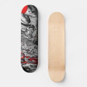 Graffiti in Red, Black en White Street Skateboard (Voorkant)