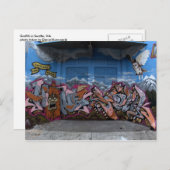 graffiti in Seattle, WA Briefkaart (Voorkant / Achterkant)