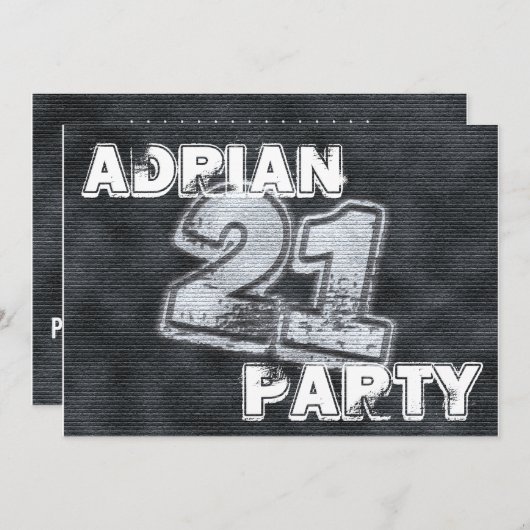 graffiti invitation (Devant / Derrière)