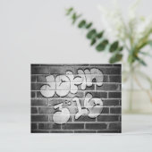 Graffiti John 3:16 Briefkaart (Staand voorkant)