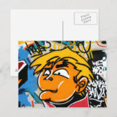 Graffiti jongen briefkaart (Voorkant / Achterkant)