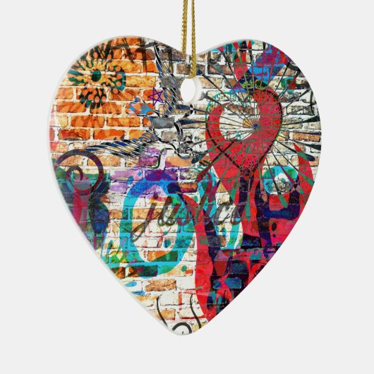 Graffiti Justice Keramisch Ornament (Rechts)