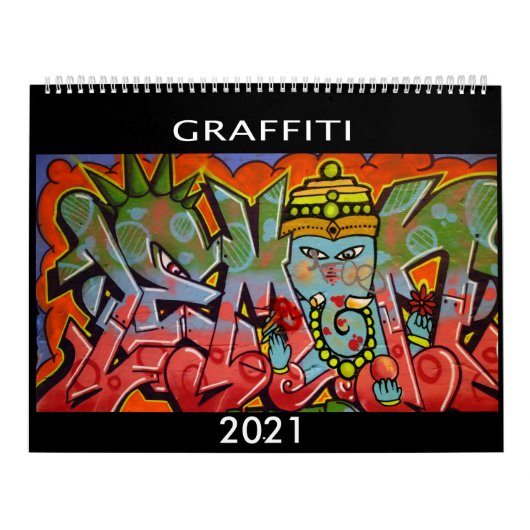 Graffiti-kalender 2021 kalender (Hoes)