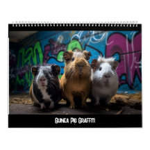 Graffiti-kalender voor cavia's
