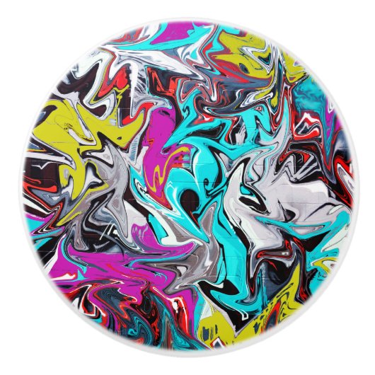 Graffiti Keramische Knop (Voorkant)