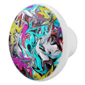 Graffiti Keramische Knop (Rechts)