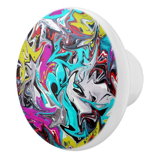 Graffiti Keramische Knop (Rechts)