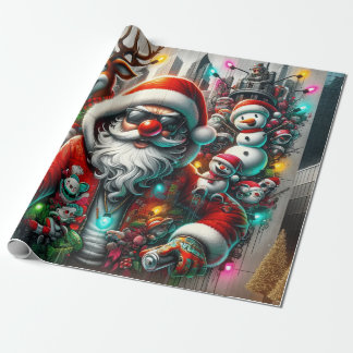 Graffiti Kerst Cadeaupapier