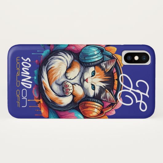 Graffiti Kitty Vibe Coque - Calico (Dos (Horizontal))