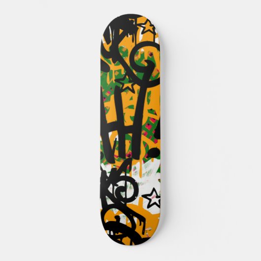 Graffiti-krabbels Skateboard (Voorkant)