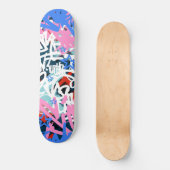 Graffiti-krabbels Skateboard (Voorkant)