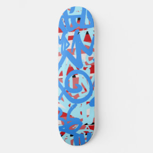 Graffiti-krabbels Skateboard