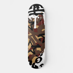Graffiti-krabbels Skateboard