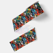 Graffiti Kunst Grosgrain Lint (Achterkant)