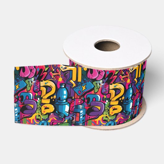 Graffiti Kunst Grosgrain Lint (Spoel)
