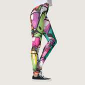 Graffiti Kunst Leggings (Rechts)