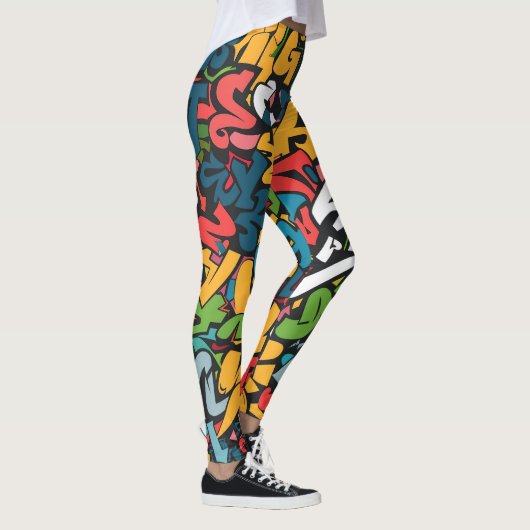 Graffiti-kunst Leggings (Rechts)