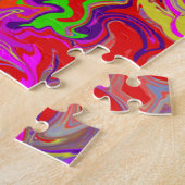 Graffiti Kunst Psychedelische Kikkers Kleurrijk Ec Legpuzzel (Zijkant)