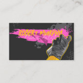 Graffiti Kunstenaar Spuit Verf  Visitekaartje (Voorkant)