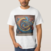 Graffiti kunstontwerp t-shirt (Voorkant)