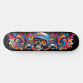 Graffiti kunstschedel 5 skateboard (Horizontaal)
