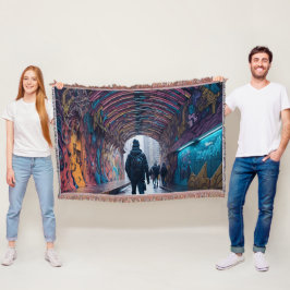 Graffiti Kunsttunnel Deken