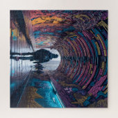 Graffiti Kunsttunnel Legpuzzel (Horizontaal)