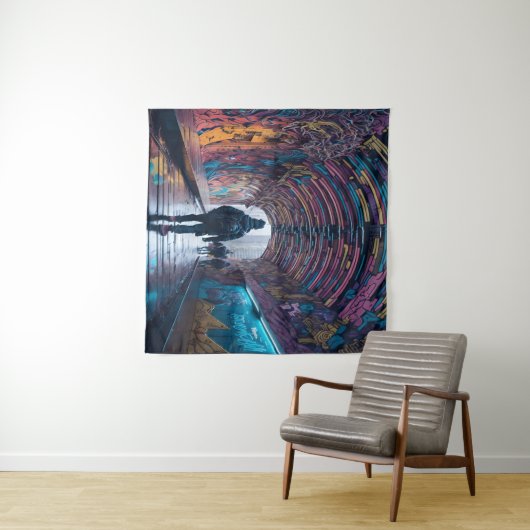 Graffiti Kunsttunnel Wandkleed (In Situ (horizontaal))