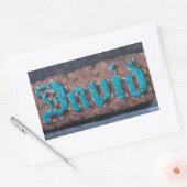 Graffiti-Label: David Rechthoekige Sticker (Envelop)