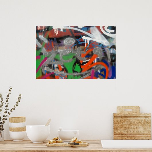 graffiti label poster (Keuken)