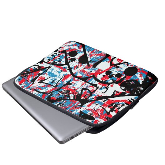 Graffiti Laptop Sleeve (Voorkant onderkant)