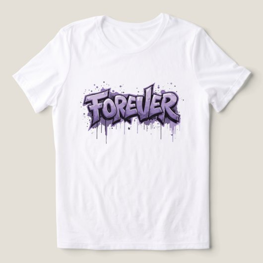 Graffiti Lavender Infinity "VOOR ALTIJD" Tri-Blend Shirt (Design voorkant)