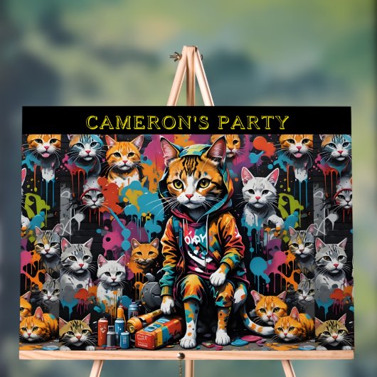 Graffiti Legend Street Cat Ajouter un nom Welcome  (Neutre)