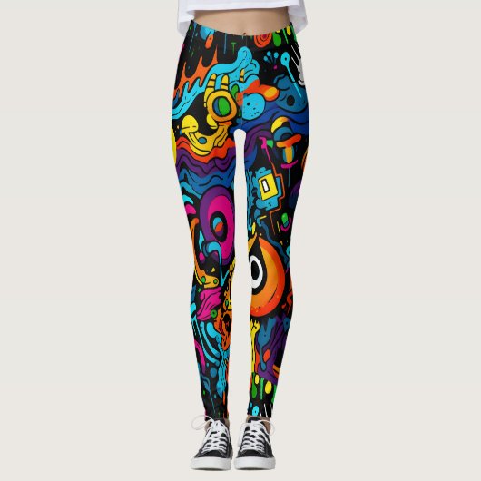 Graffiti Leggings (Devant)